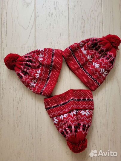 Шапка+шарф +варежки для фотосессии