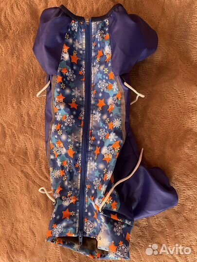 Теплый комбинизон для девочки таксы