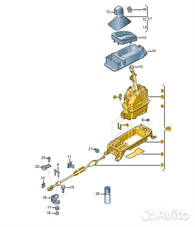Блок переключения кпп Skoda Octavia cwva 2017