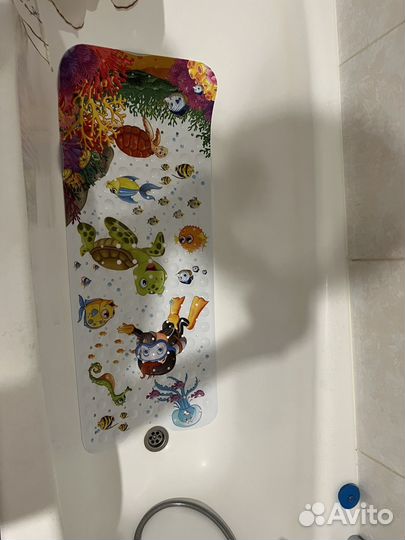 Коврик в ванную противоскользящий 100*40 длинный