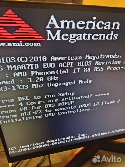 Asus M4A87TD Evo + Phenom II 555 + 8 Гб DDR3