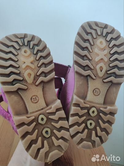 Ботинки кожаные демисезонные 25 для девочки