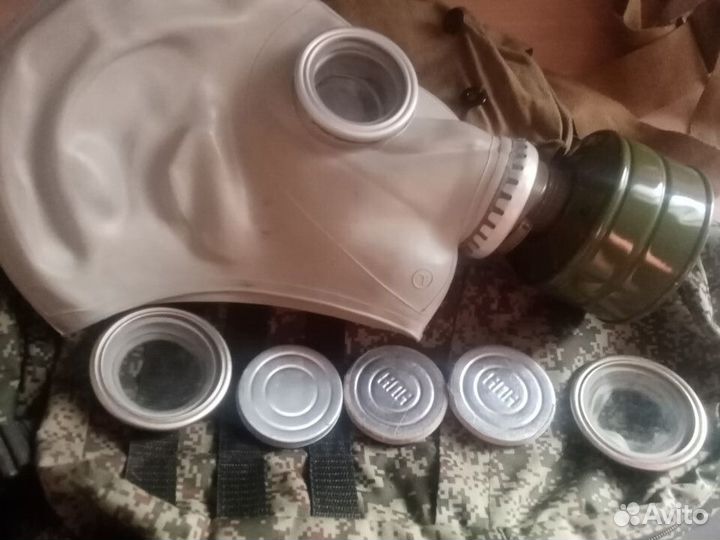 Противогаз: комплект маска шмп + фильтр гп7К