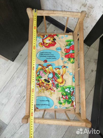 Кроватка для кукол, дерево