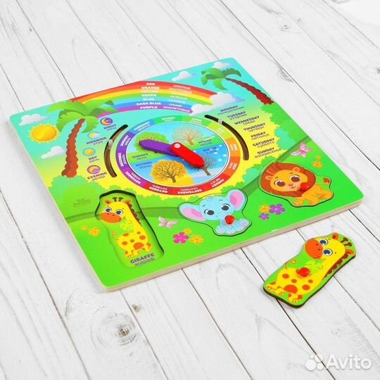 Часы Рамка Вкладыш 25*25см - дерево