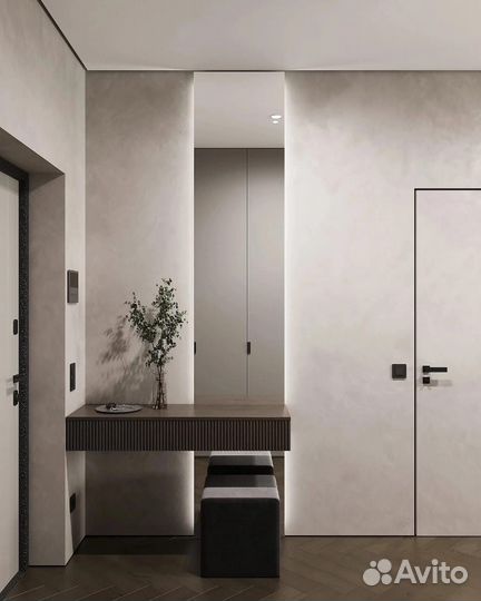 Скрытые межкомнатные двери под покраску