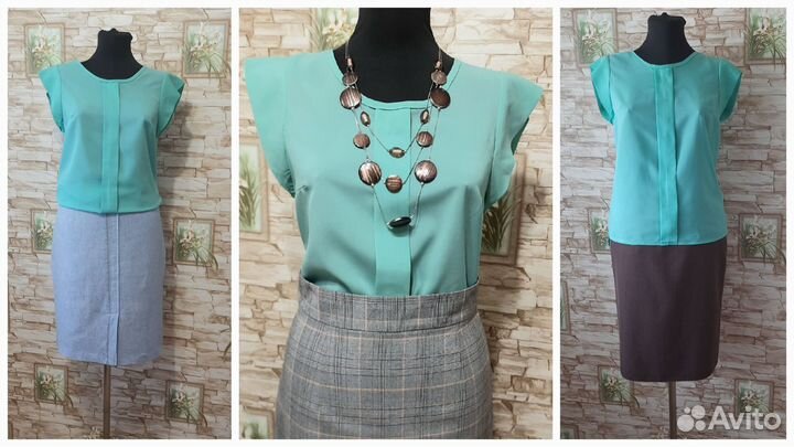 Блузы с воланами, 44-46)