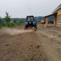 Трактор JCB, копаем Планируем, Пашем