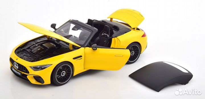 1/18 2022 Mercedes AMG SL 63 (R232) желтый iScale