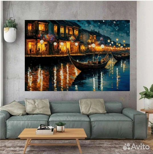 Картина маслом Венеция