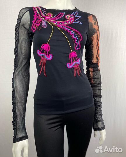 Лонгслив сетка, mesh top, yk2, barbi