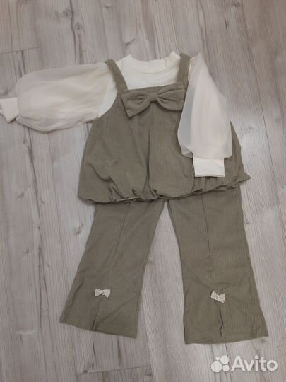 Костюм и платье для девочки