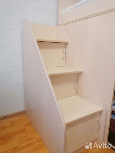 Детская кровать чердак от 3 лет с игровой зоной