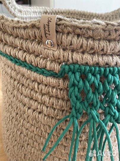 Корзина из джута