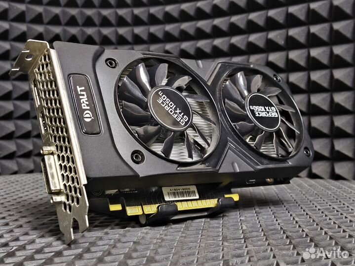 Видеокарта GTX 1050 TI 4GB Palit dual