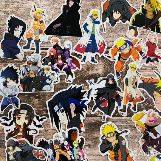 Набор наклеек Наруто (Naruto)