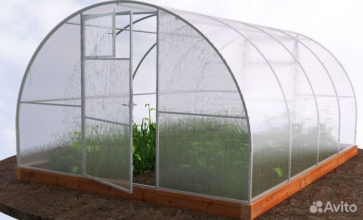 Теплица 3 на 4 с грядками