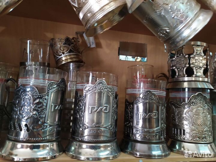 Подстаканники мнц нерж ржд СССР