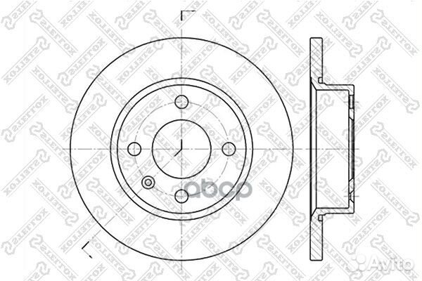 6020-4305-SX диск тормозной передний Skoda