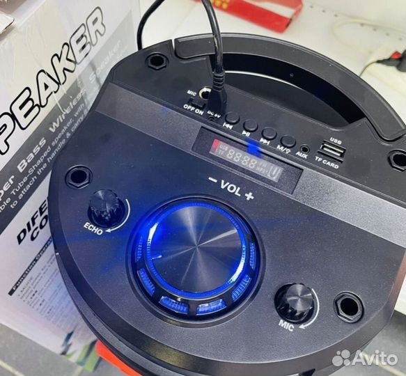 Новая мощная Bluetooth колонка Zqs 58см караоке