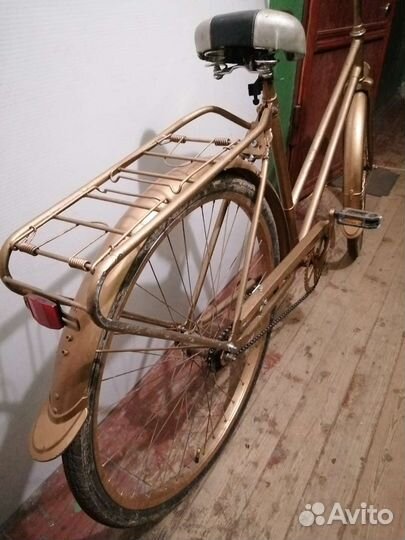 Велосипед ретро дамский золотой(можно в аренду)