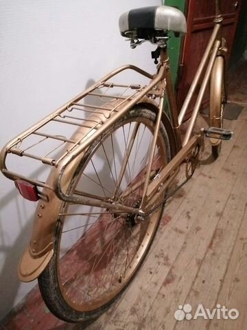 Велосипед ретро дамский золотой(можно в аренду)