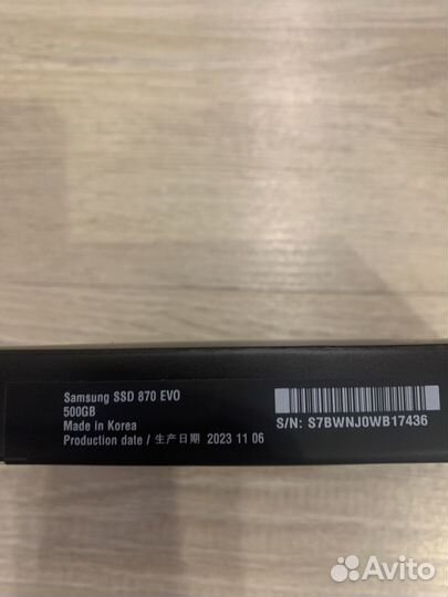 Оригенальный SSD Samsung 870 Evo 500 Gb