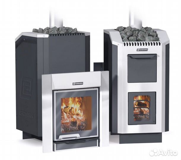 Печь Для Бани ermak 36 люкс (Нерж)