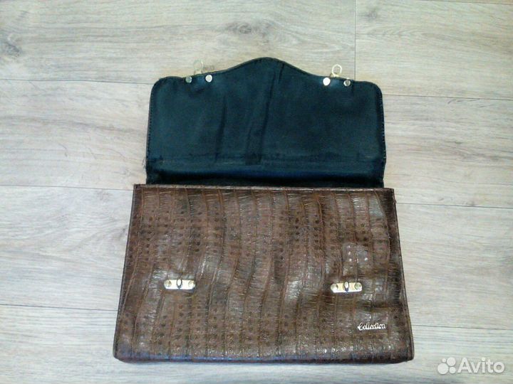 Сумка-портфель жен./ссср,1988 г,натур.кожа