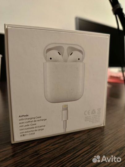 Беспроводные наушники apple airpods оригинал