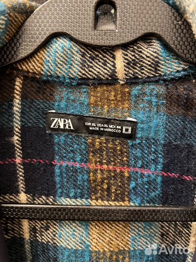 Куртка рубашка zara утепленная