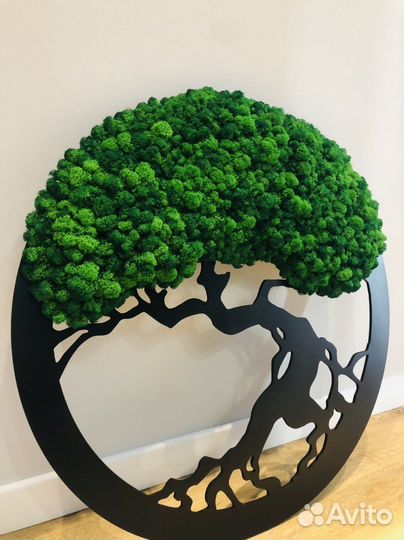 Шикарное большое Панно со мхом 70 см