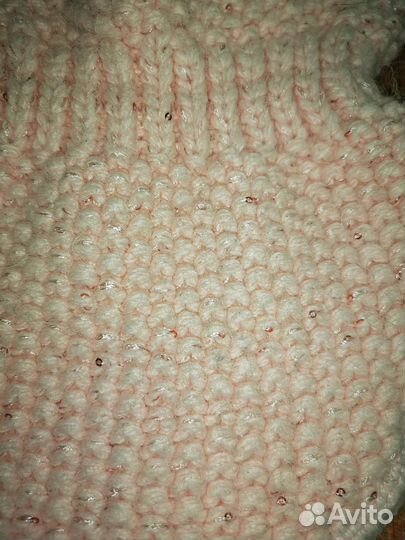 Шапка шлем на девочку 46-48