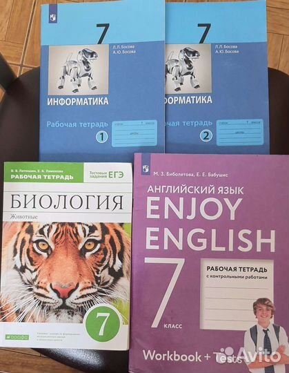 Рабочие тетради 7 класс б/у
