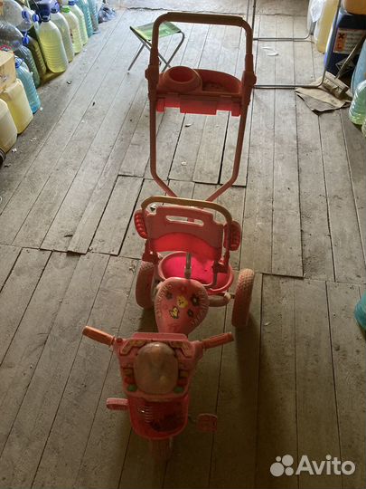 Трехколесный велосипед коляска