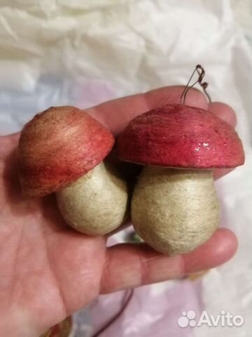 Ватные елочные игрушки СССР