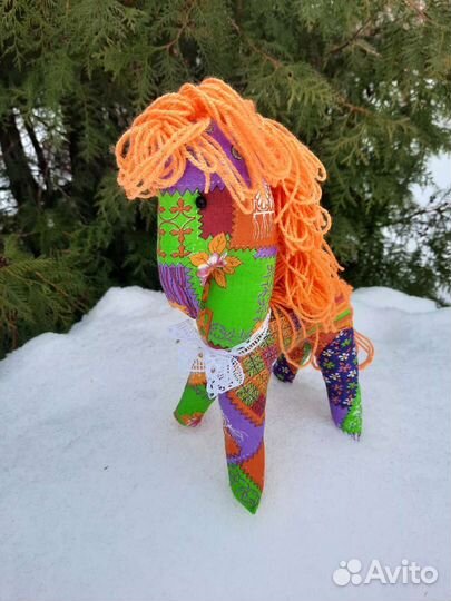 Лошадка текстильная