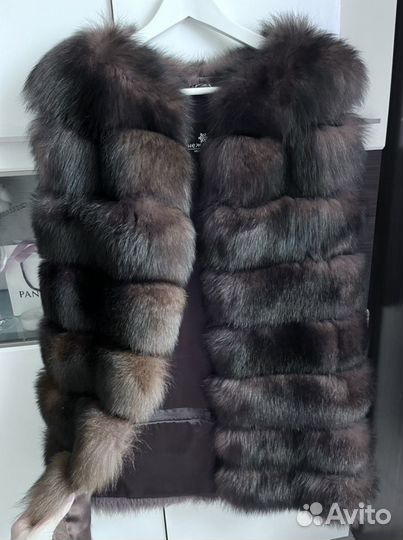 Жилетка трансформер (натуральный мех песца)