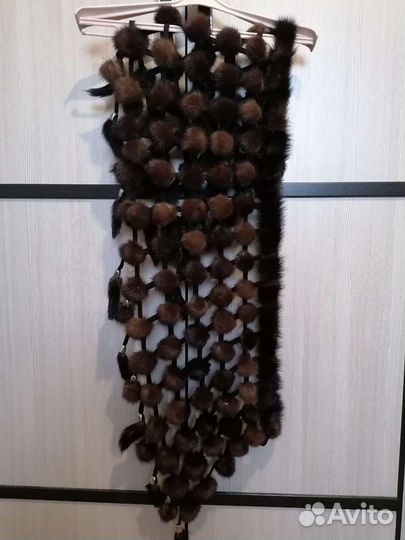 Норковый шарф