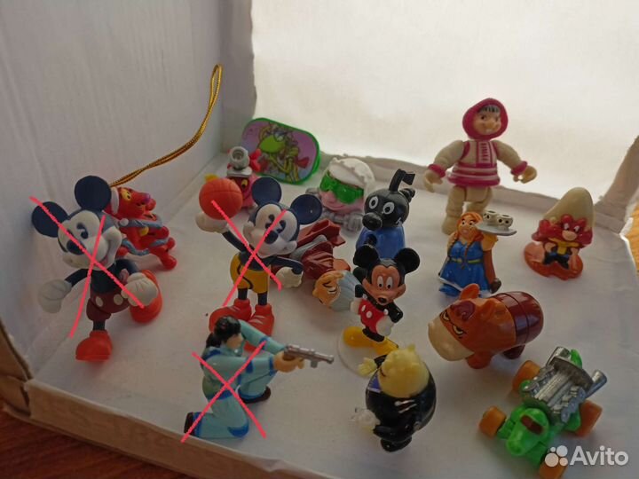 Игрушки из киндера 90х