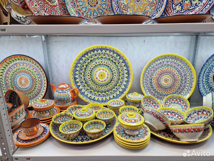 Узбекская посуда, Ляган,пиалы,косы, большой выбор