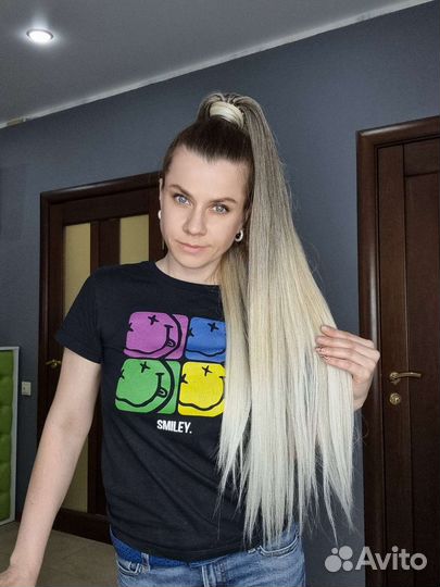 Накладной хвост на резинке из канекалона премиум