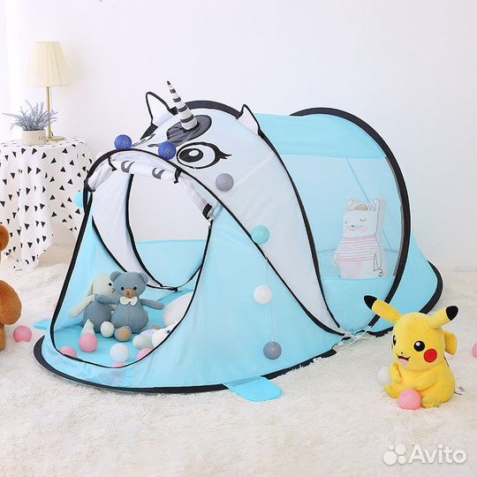 Детская палатка динозаврик единорог