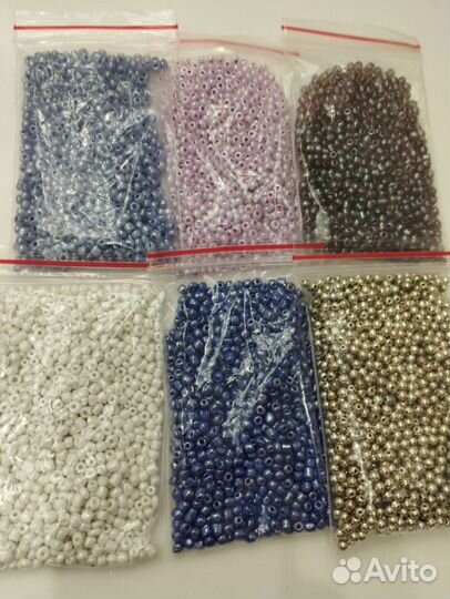 Бисер рубка стеклярус бусы товары для творчества