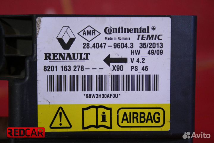 Блок управления SRS AirBag Renault Sandero (09)