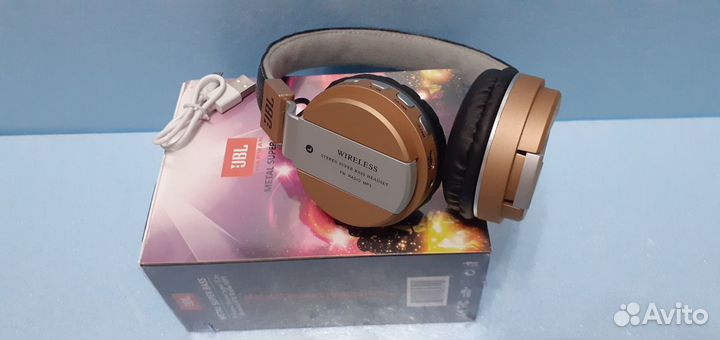 Наушники JBL Беспроводные Metal Super Bass Радио