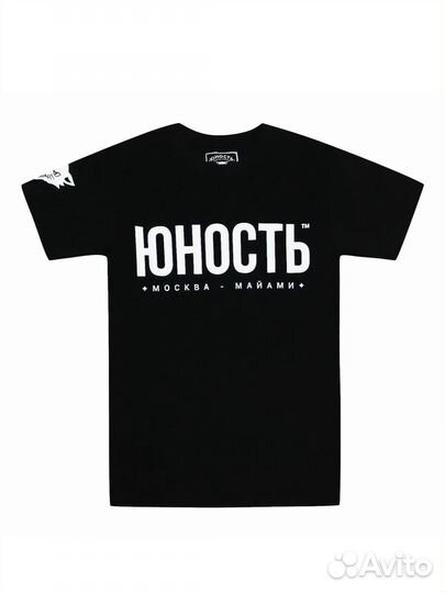 Черная футболка оверсайз