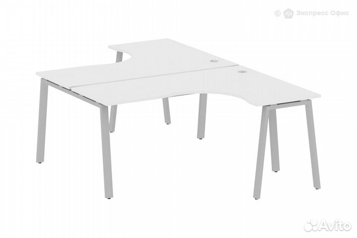 Стол-бенч двойной криволинейный Metal system style