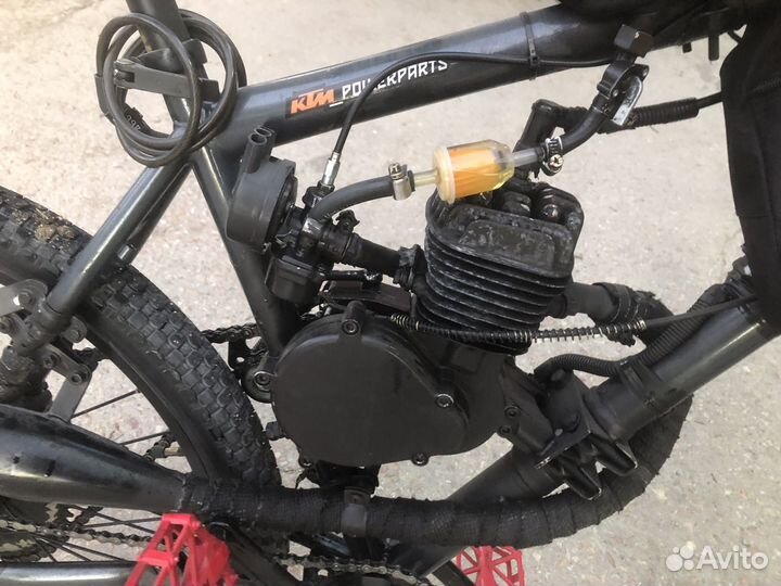 Велосипед с бензиновым мотором F80