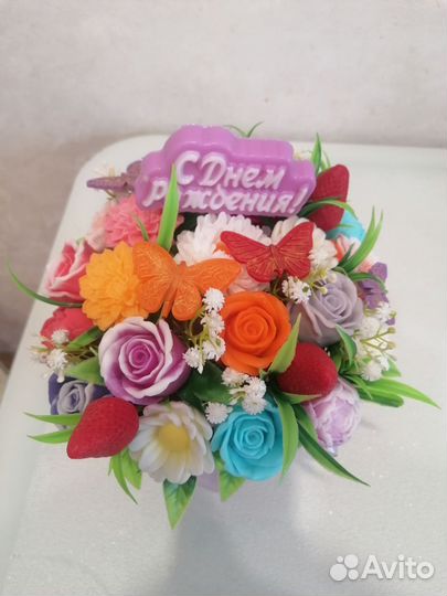 Букеты цветов из мыла ручной работы